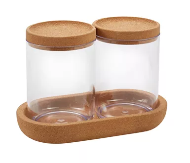 Set à cosmétique Mora transparent liège